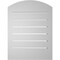 Ekena Millwork Arch Top Surface Mount PVC Gable Vent: Non-Functional, w/2"W x 1-1/2"P Brickmould Frame, 18"W x 22"H GVPAR18X2202SN - alternate 2
